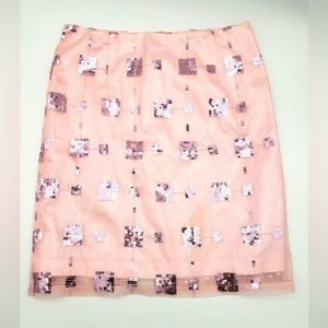 Zoe Ltd Lined Pink Tulle and Sequin Skirt Girls Size 16